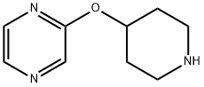 2-(ピペリジン-4-イルオキシ)ピラジン塩酸塩 化学構造式