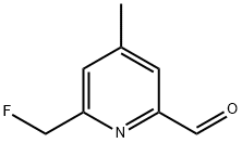 2-Pyridinecarboxaldehyde, 6-(fluoromethyl)-4-methyl- (9CI) Struktur
