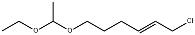 (E)-1-クロロ-6-(1-エトキシエトキシ)-2-ヘキセン 化学構造式