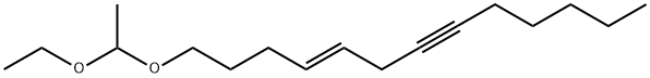 (E)-1-(1-エトキシエトキシ)-4-トリデセン-7-イン 化学構造式