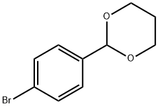 2-(4-ブロモフェニル)-1,3-ジオキサン 化学構造式