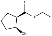 ETHYL (1R,2S)-CIS-2-HYDROXYCYCLOPENTANECARBOXYLATE Struktur