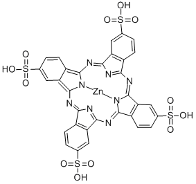 四磺酸酞菁锌,61586-86-5,结构式