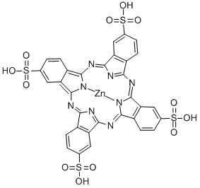 ZN(II) PHTHALOCYANINE TETRASULFONIC ACID Struktur