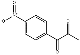 1-(4-ニトロフェニル)プロパン-1,2-ジオン 化学構造式