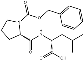 Z-PRO-D-LEU-OH 化学構造式