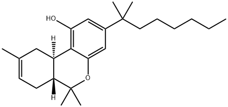(6aR,10aR)-3-(1,1-Dimethylheptyl)-6,6,9-trimethyl-6a,7,10,10a-tetrahydro-6H-dibenzo[b,d]pyran-1-ol Structure