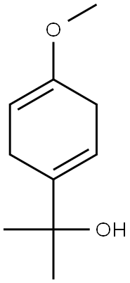 2-(4-甲氧基-1,4-环己二烯-1-基)-2-丙醇, 61597-37-3, 结构式