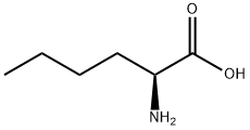 DL-ノルロイシン 化学構造式