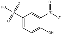 4-ヒドロキシ-3-ニトロベンゼンスルホン酸 化学構造式