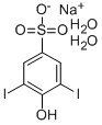 3,5-二碘-4-羥苯磺酸鈉 结构式