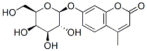 4-メチル-2-オキソ-2H-1-ベンゾピラン-7-イルβ-D-ガラクトピラノシド 化学構造式