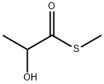 Propanethioic acid, 2-hydroxy-, S-methyl ester (9CI) Structure