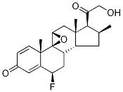(6α,9β,11β,16α)-9,11-Epoxy-6-fluoro-21-hydroxy-16-methyl-pregna-1,4-diene-3,20-dione|丙酸氯倍他索相关化合物1