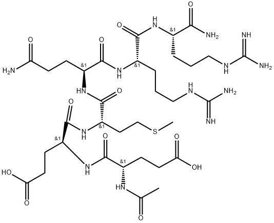 アセチルヘキサペプチド-3 化学構造式