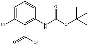 BOC-2-氨基-6-氯苯甲酸, 616224-61-4, 结构式