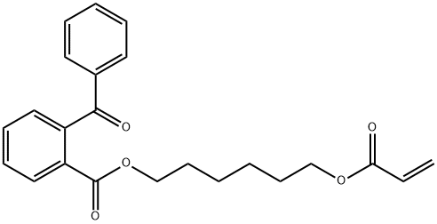 6-(acryloyloxy)hexyl o-benzoylbenzoate Structure