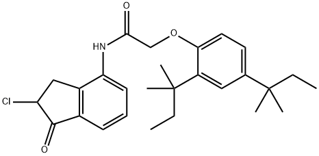 2-Chloro-4-[2,4-di(tert-pentyl)phenoxyacetylamino]-1-indanone|