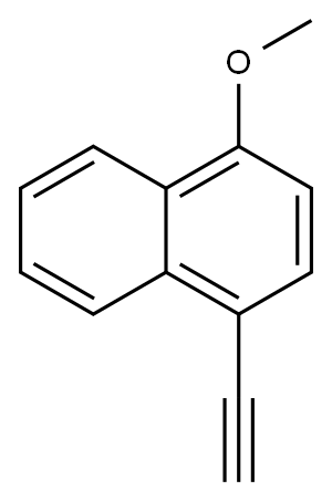 1-乙炔基-4-甲氧基萘, 61639-32-5, 结构式