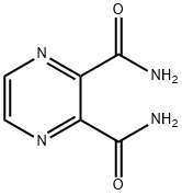 ピラジン-2,3-ジカルボアミド 化学構造式