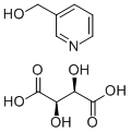 酒石酸ニコチニックアルコール 化学構造式