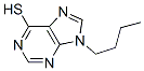 9-ブチル-1,9-ジヒドロ-6H-プリン-6-チオン 化学構造式