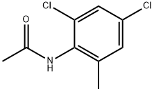2,4-二氯-6-甲基乙酰苯胺, 61655-97-8, 结构式