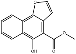 5-羟基萘并[1,2-B]呋喃-4-甲酸甲酯, 61658-41-1, 结构式