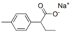 Benzeneacetic acid, -alpha--ethyl-4-methyl-, sodium salt (9CI) Structure