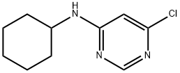 4-氯-6-环己基氨基嘧啶, 61667-11-6, 结构式