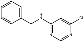 N-ベンジル-6-クロロ-4-ピリミジンアミン 化学構造式