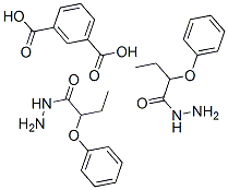 Isophthalic acid bis(2-phenoxybutyroylhydrazide) Struktur