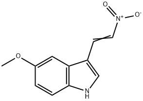 5-甲氧基-3-硝基乙烯吲哚 结构式