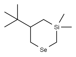 5-tert-Butyl-3,3-dimethyl-1-selena-3-silacyclohexane Structure