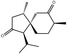 6168-64-5 [1R-(1ALPHA, 4BETA, 5BETA, 8S*)]-1-异丙基-4,8-二甲基螺[4.5]癸烷-2,7-二酮