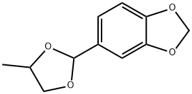 5-(4-メチル-1,3-ジオキソラン-2-イル)-1,3-ベンゾジオキソール 化学構造式