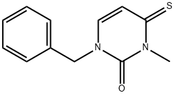 2(1H)-Pyrimidinone,  3,4-dihydro-3-methyl-1-(phenylmethyl)-4-thioxo- Struktur