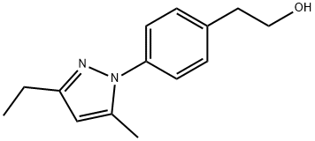 Benzeneethanol, 4-(3-ethyl-5-methyl-1H-pyrazol-1-yl)- (9CI),616879-53-9,结构式