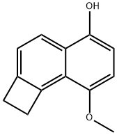 Cyclobuta[a]naphthalen-5-ol, 1,2-dihydro-8-methoxy- (9CI) Struktur