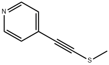 Pyridine, 4-[(methylthio)ethynyl]- (9CI) Structure