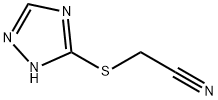 Acetonitrile, (1H-1,2,4-triazol-3-ylthio)- (9CI) Structure