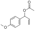 酢酸1-(4-メトキシフェニル)-2-プロペニル 化学構造式