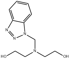 2,2'-[(1H-benzotriazol-1-ylmethyl)imino]bisethanol Struktur