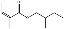 2-methylbutyl 2-methylisocrotonate 结构式