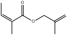2-methylallyl 2-methylisocrotonate Struktur