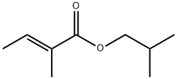 (E)-2-甲基-2-丁酸-2-甲丙酯,61692-84-0,结构式
