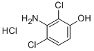 2,4-ジクロロ-3-アミノフェノール塩酸塩 化学構造式