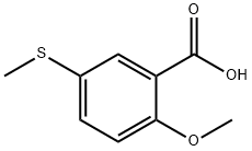 5-(methylthio)-o-anisic acid Struktur