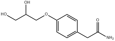 2-[4-(2,3-DIHYDROXYPROPOXY)PHENYL]ACETAMIDE 化学構造式