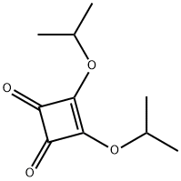 3,4-ジイソプロポキシ-3-シクロブテン-1,2-ジオン 化学構造式